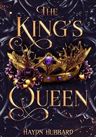 TheKingsQueen-byHaydnHubbard A crown with purple flowers on it.